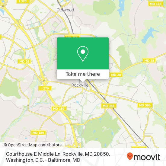 Courthouse E Middle Ln, Rockville, MD 20850 map