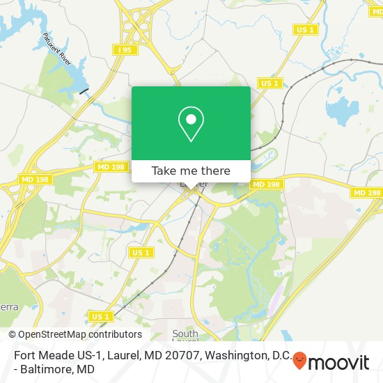Mapa de Fort Meade US-1, Laurel, MD 20707