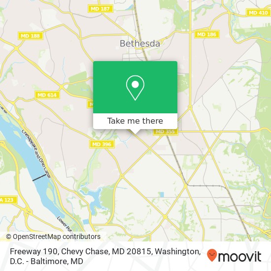 Freeway 190, Chevy Chase, MD 20815 map