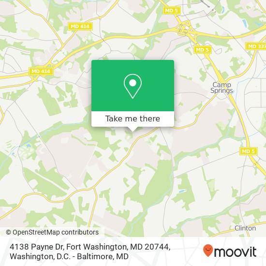 4138 Payne Dr, Fort Washington, MD 20744 map