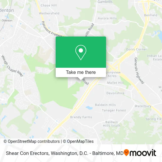 Shear Con Erectors map