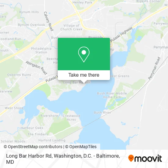 Long Bar Harbor Rd map