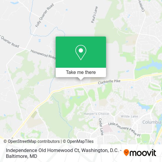 Independence Old Homewood Ct map