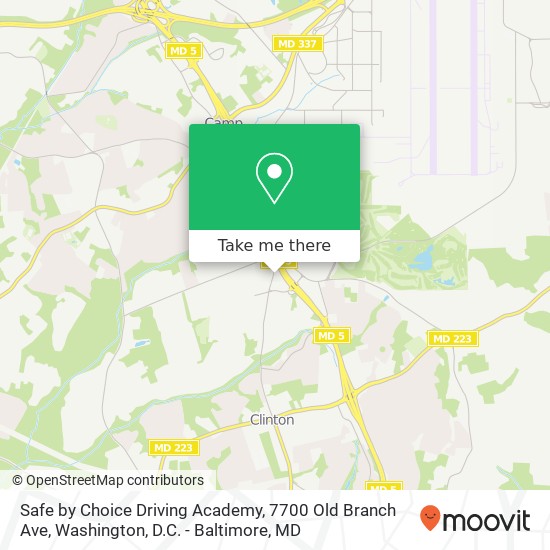 Safe by Choice Driving Academy, 7700 Old Branch Ave map