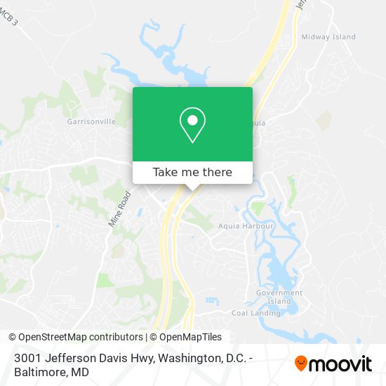 3001 Jefferson Davis Hwy map