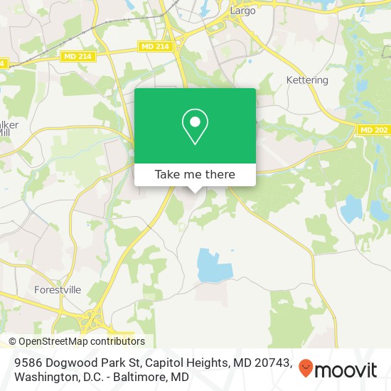 9586 Dogwood Park St, Capitol Heights, MD 20743 map