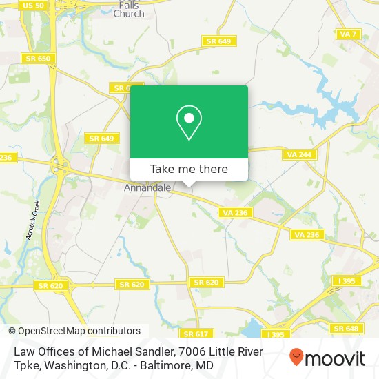 Mapa de Law Offices of Michael Sandler, 7006 Little River Tpke