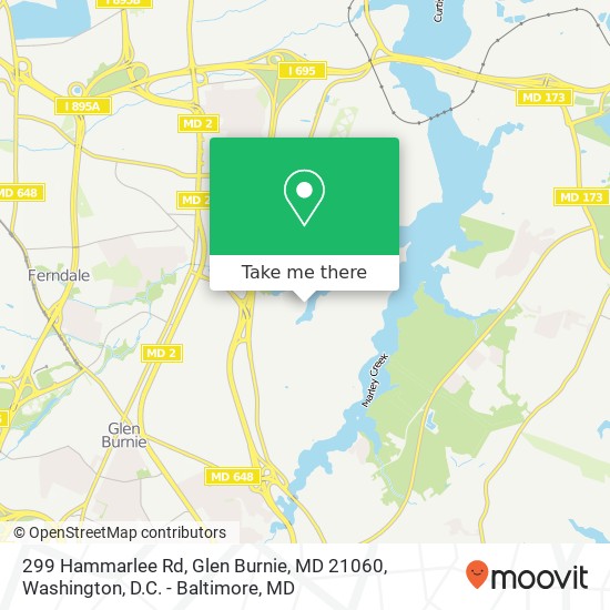 299 Hammarlee Rd, Glen Burnie, MD 21060 map