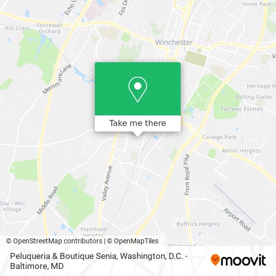 Mapa de Peluqueria & Boutique Senia