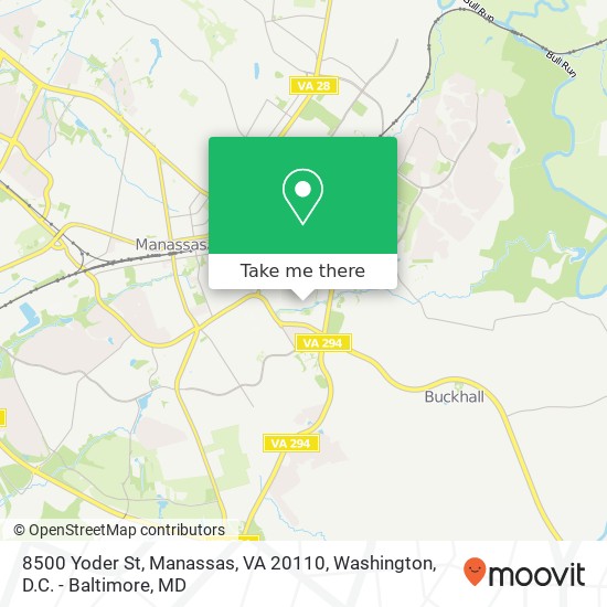 8500 Yoder St, Manassas, VA 20110 map