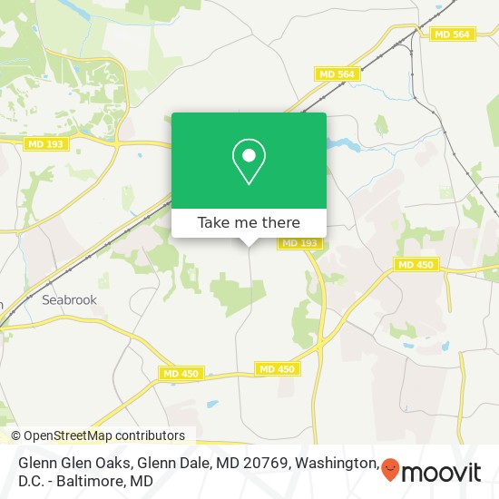 Glenn Glen Oaks, Glenn Dale, MD 20769 map