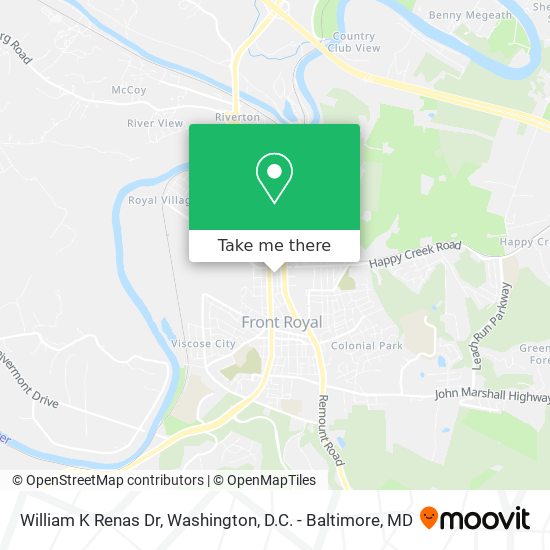 Mapa de William K Renas Dr