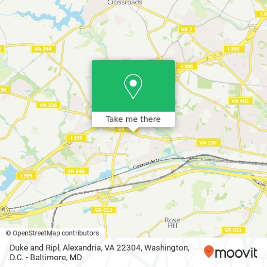 Duke and Ripl, Alexandria, VA 22304 map