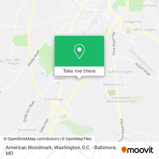 American Woodmark map