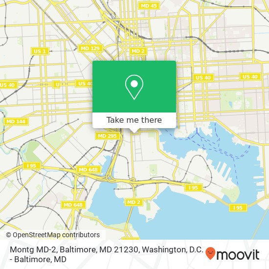 Montg MD-2, Baltimore, MD 21230 map