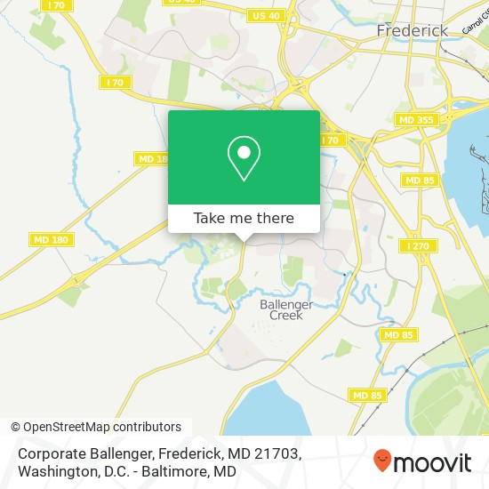 Corporate Ballenger, Frederick, MD 21703 map