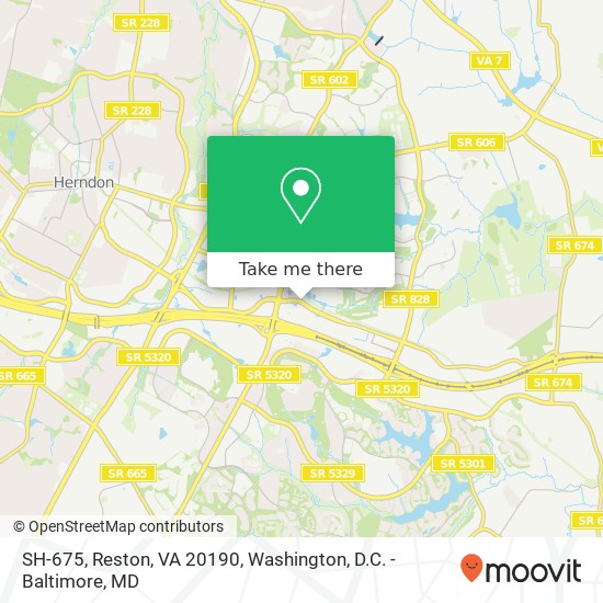 SH-675, Reston, VA 20190 map