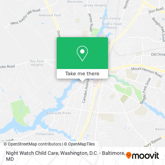 Night Watch Child Care map