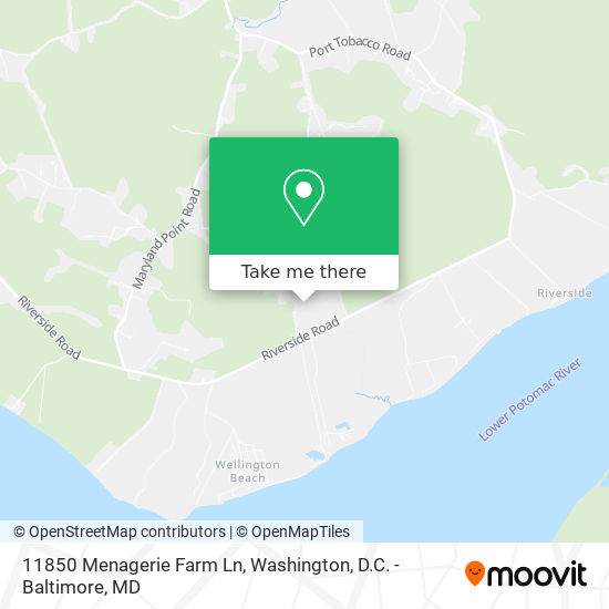 Mapa de 11850 Menagerie Farm Ln