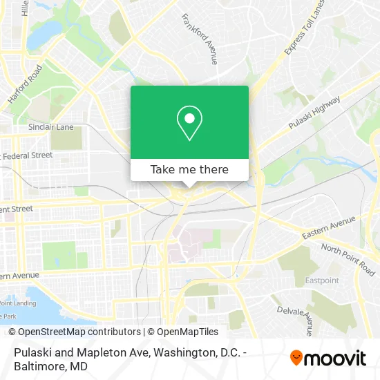 Mapa de Pulaski and Mapleton Ave