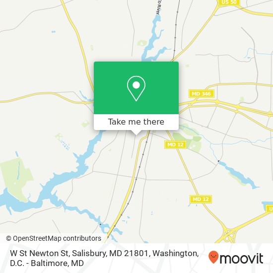 W St Newton St, Salisbury, MD 21801 map