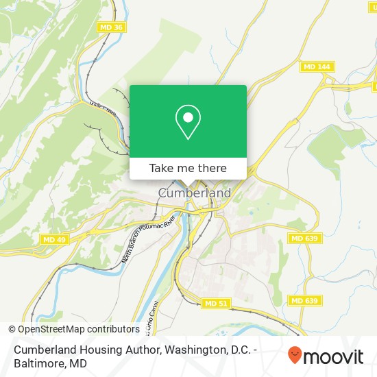 Cumberland Housing Author map