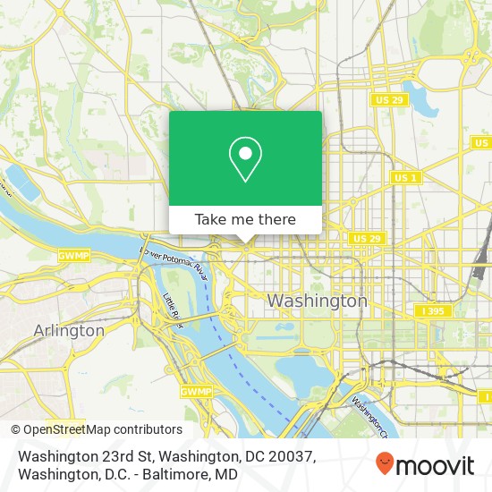 Mapa de Washington 23rd St, Washington, DC 20037