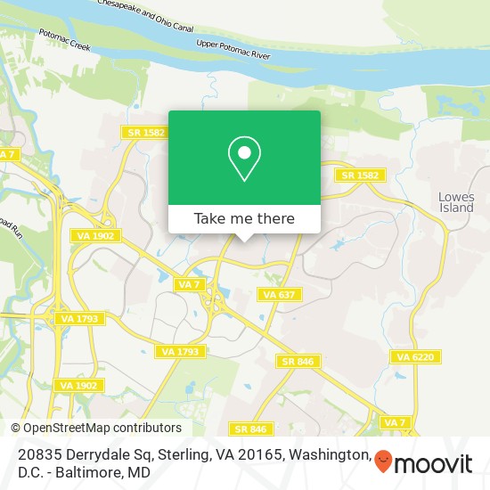 20835 Derrydale Sq, Sterling, VA 20165 map