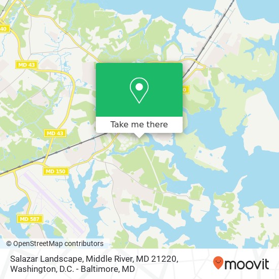 Salazar Landscape, Middle River, MD 21220 map