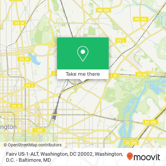 Fairv US-1-ALT, Washington, DC 20002 map