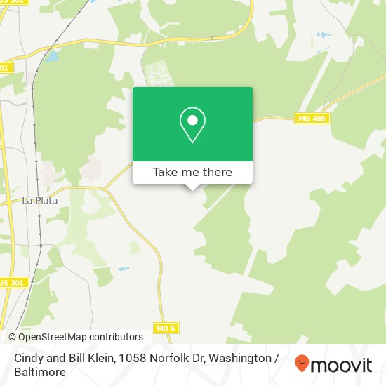 Mapa de Cindy and Bill Klein, 1058 Norfolk Dr