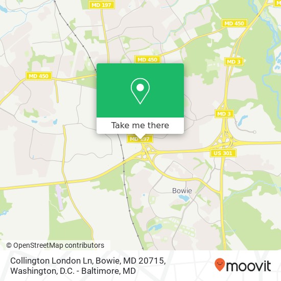 Collington London Ln, Bowie, MD 20715 map