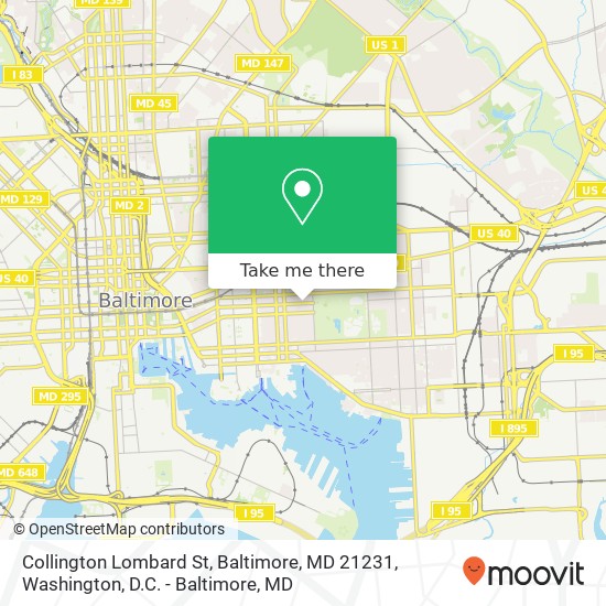 Collington Lombard St, Baltimore, MD 21231 map