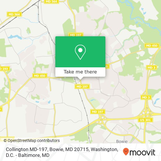 Collington MD-197, Bowie, MD 20715 map