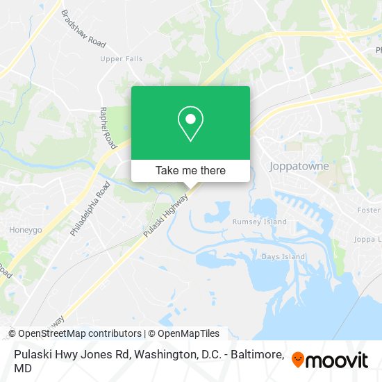 Mapa de Pulaski Hwy Jones Rd, Joppa, MD 21085