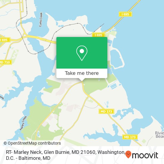 Mapa de RT- Marley Neck, Glen Burnie, MD 21060