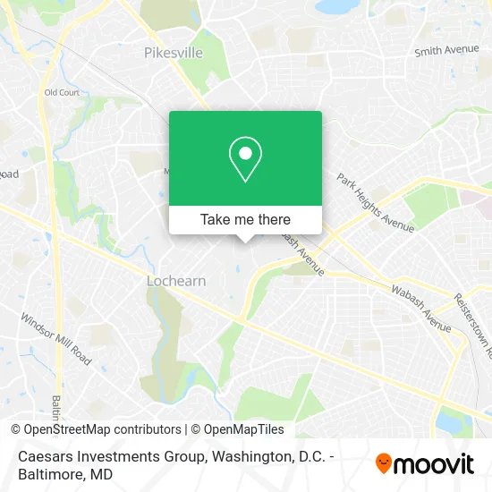 Caesars Investments Group map