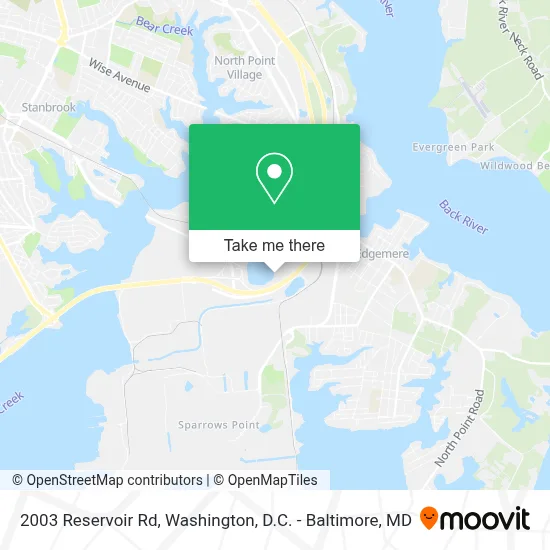 2003 Reservoir Rd map