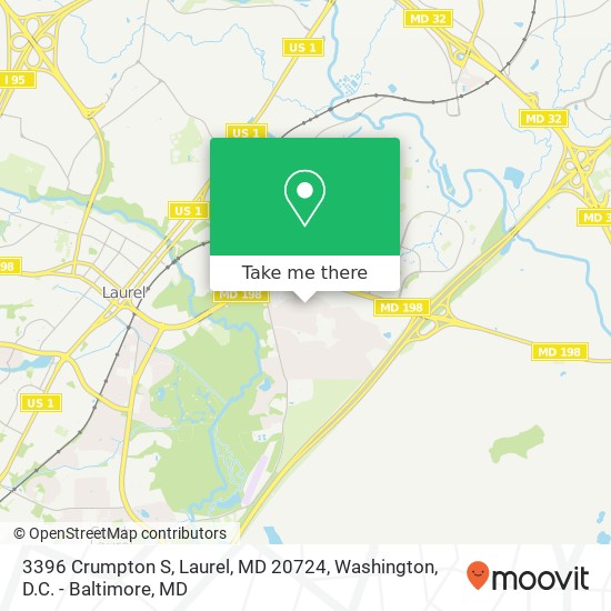 3396 Crumpton S, Laurel, MD 20724 map