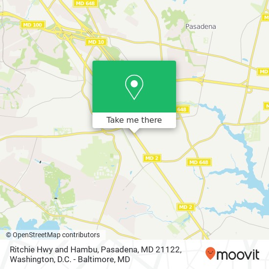 Mapa de Ritchie Hwy and Hambu, Pasadena, MD 21122