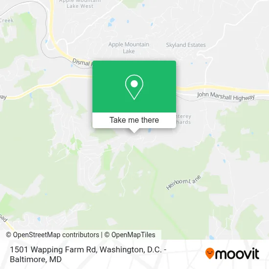 1501 Wapping Farm Rd, Front Royal, VA 22630 map