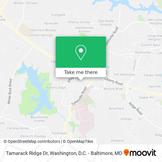 Tamarack Ridge Dr map