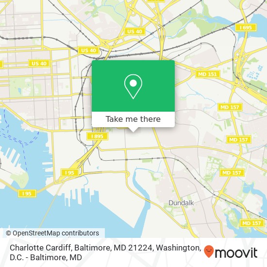 Charlotte Cardiff, Baltimore, MD 21224 map