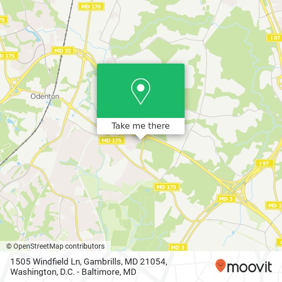 1505 Windfield Ln, Gambrills, MD 21054 map