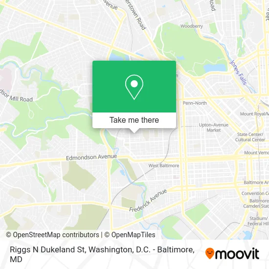 Riggs N Dukeland St map