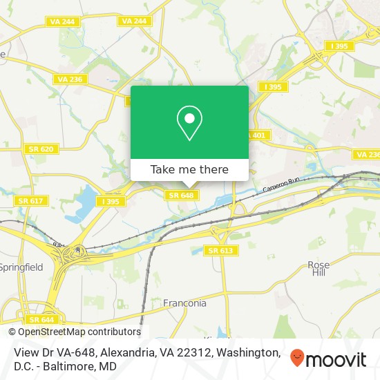 Mapa de View Dr VA-648, Alexandria, VA 22312