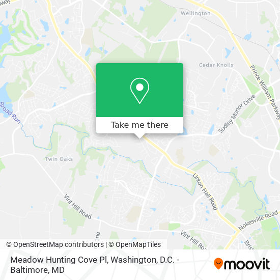 Mapa de Meadow Hunting Cove Pl