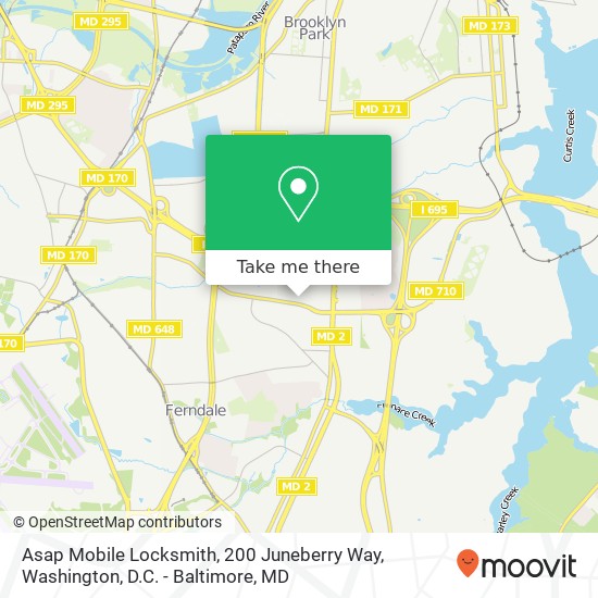 Asap Mobile Locksmith, 200 Juneberry Way map