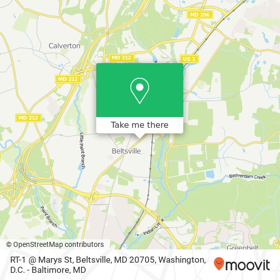 RT-1 @ Marys St, Beltsville, MD 20705 map