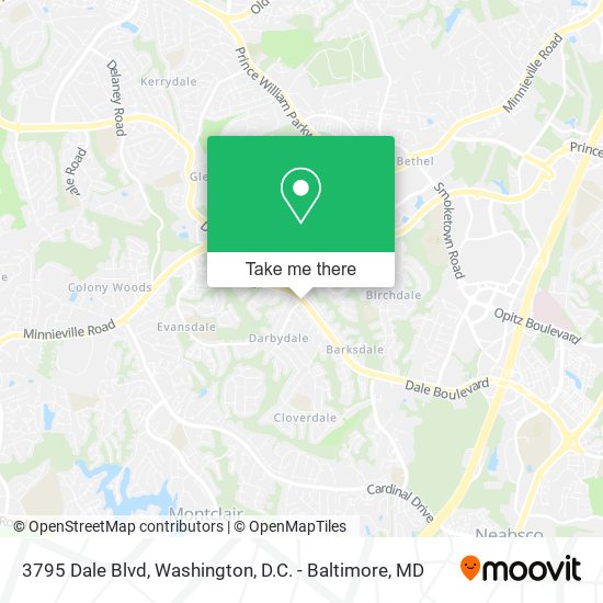 Mapa de 3795 Dale Blvd